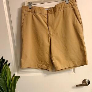 Mens Sz 34 Izod Wheat Golf Shorts 9.5" Inseam
